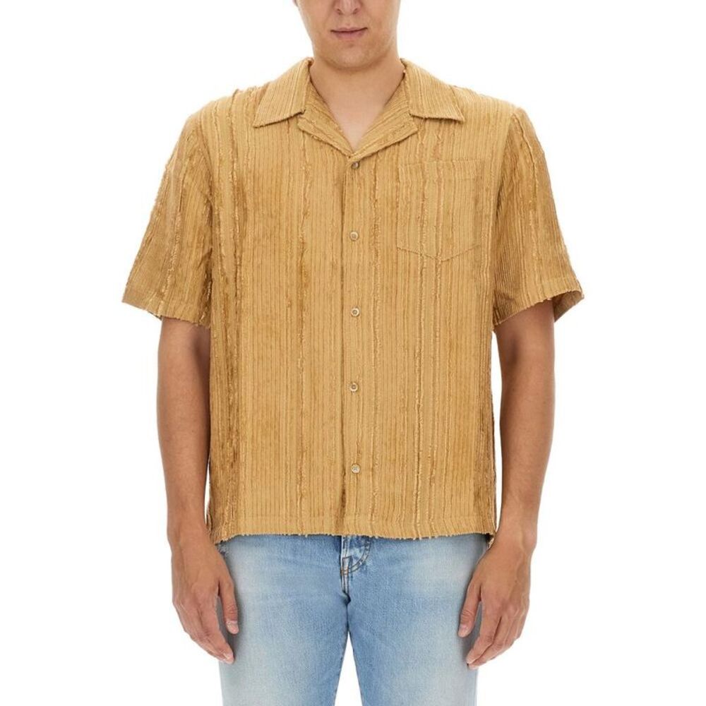 SEFR S	extefr Dalian Seersucker Shirt Men Beige Shirts